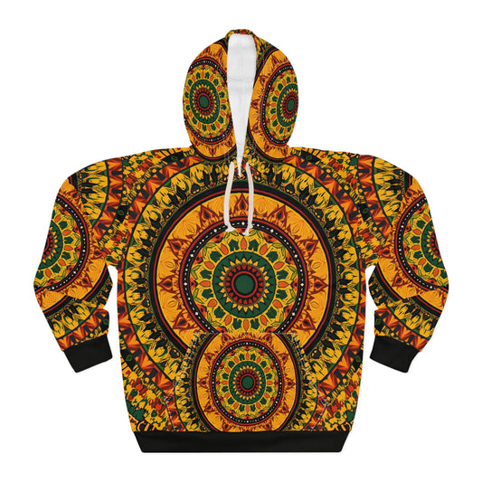 Broken Crayons Collection Gifted Mandela  Hoodie, Bohemian Pullover, Colorful Sweater, Festival Attire, Unisex Clothing, Cozy Layering Piece