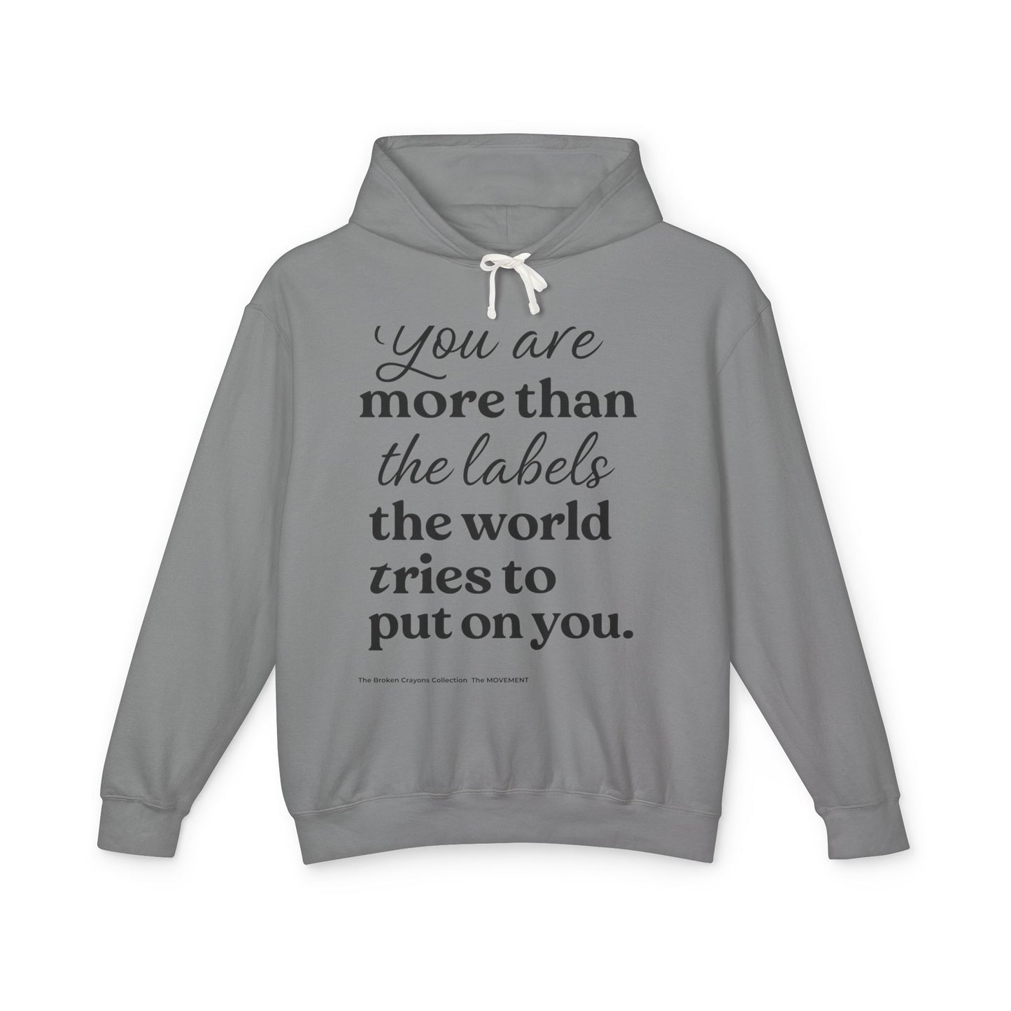 You Are More Than Labels" Hoodie for Mentors & Parents – Empowering Boys of Color Through Affirmation