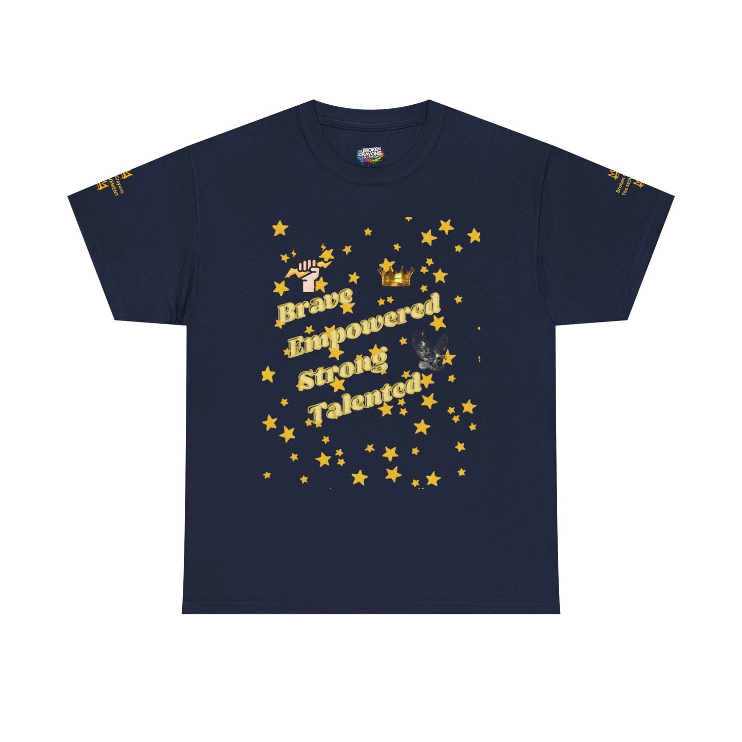 Brave, Empowered, Strong, Talented Stars Tee - Broken Crayons The Movement"
