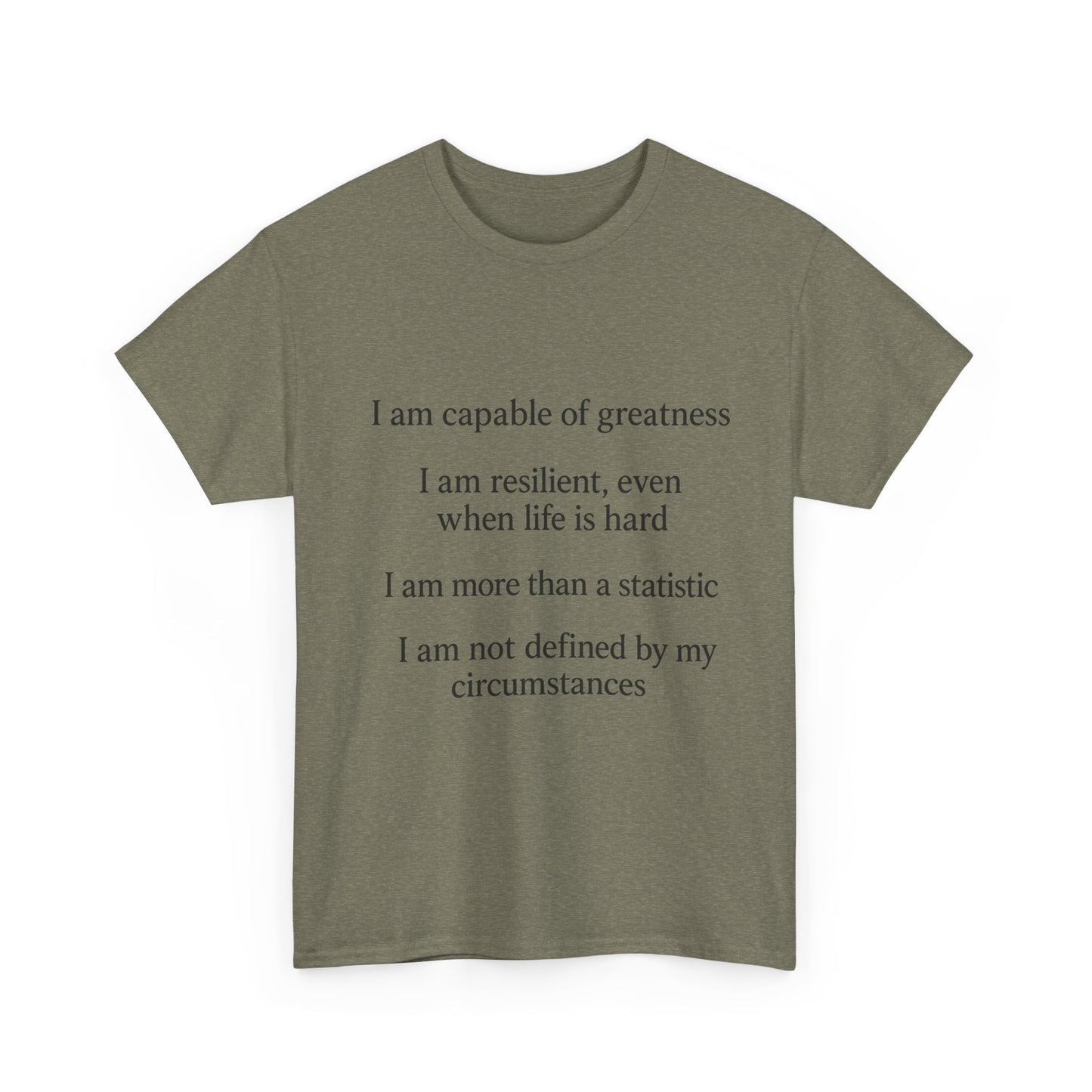 Inspirational Quote Tee for Personal Growth, Motivational T-Shirt, Unisex Affirmation Shirt, Gift for Students, Positive Vibes Apparel