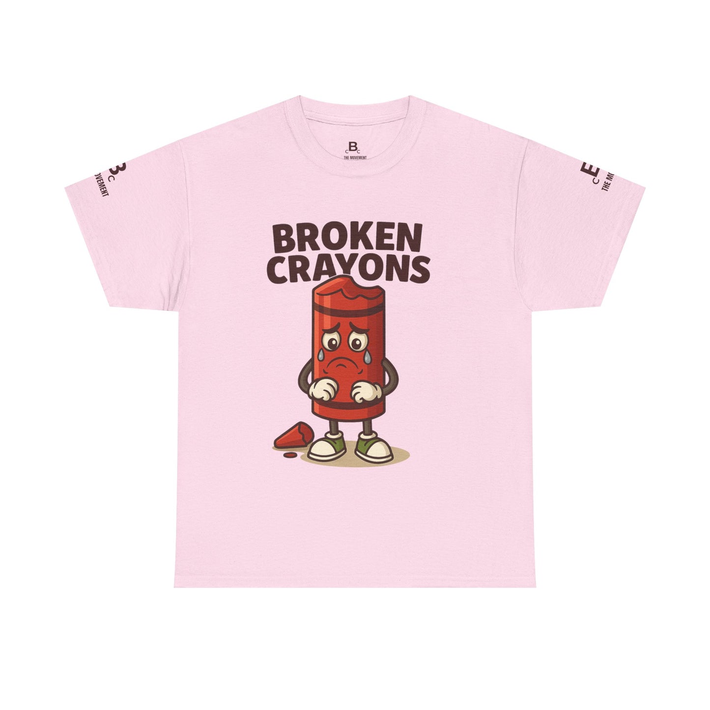 Broken Crayons Unisex Heavy Cotton Tee - Educational Graphic T-Shirt, Gift for Teachers, Kids Apparel, Fun Learning Shirt, Back to School