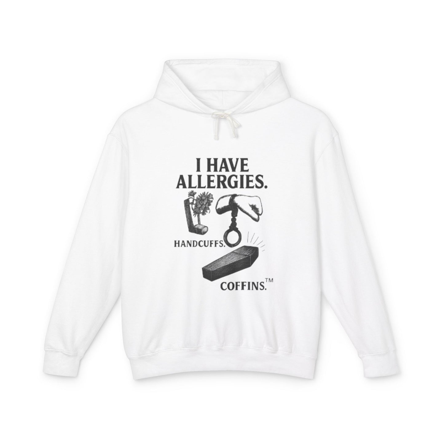Broken Crayons Hoodie – “I HAVE ALLERGIES.” | Bold Statement on Justice & Identity