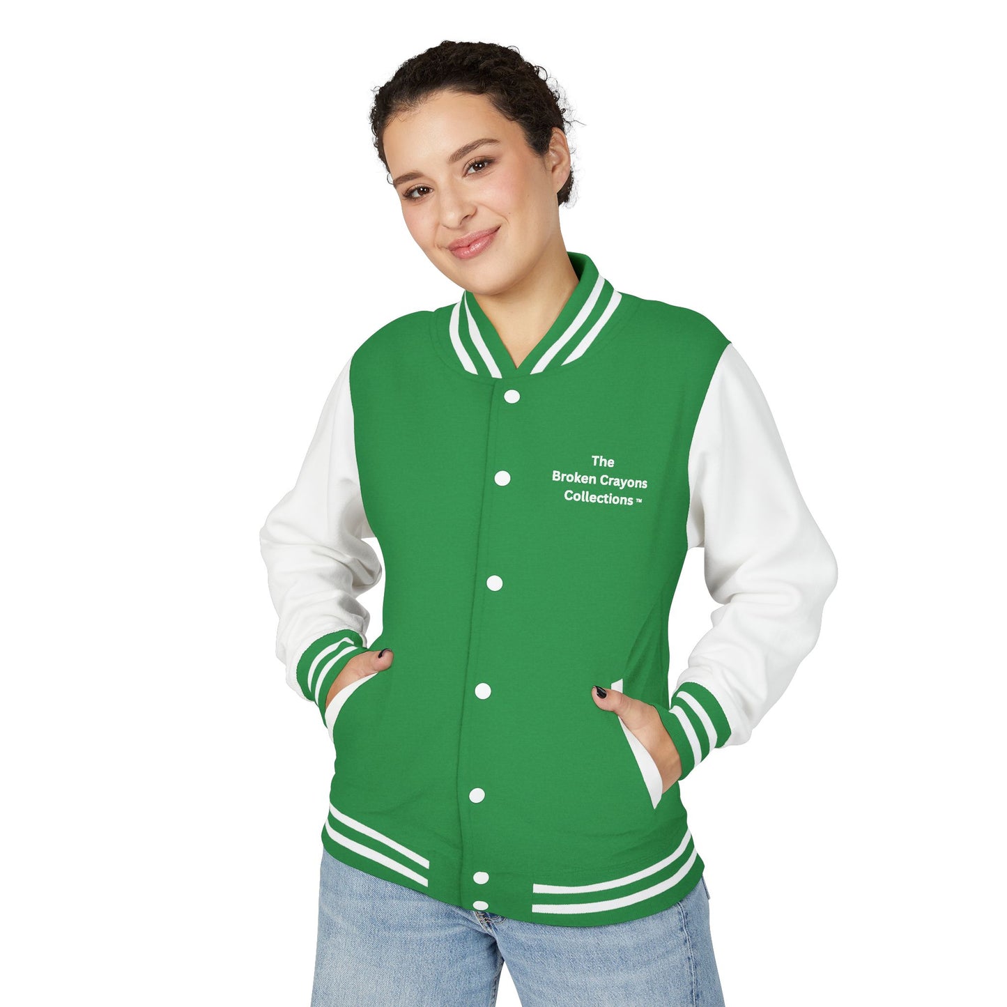 Broken Crayons™ Built Different Varsity Jacket – Empowerment Streetwear