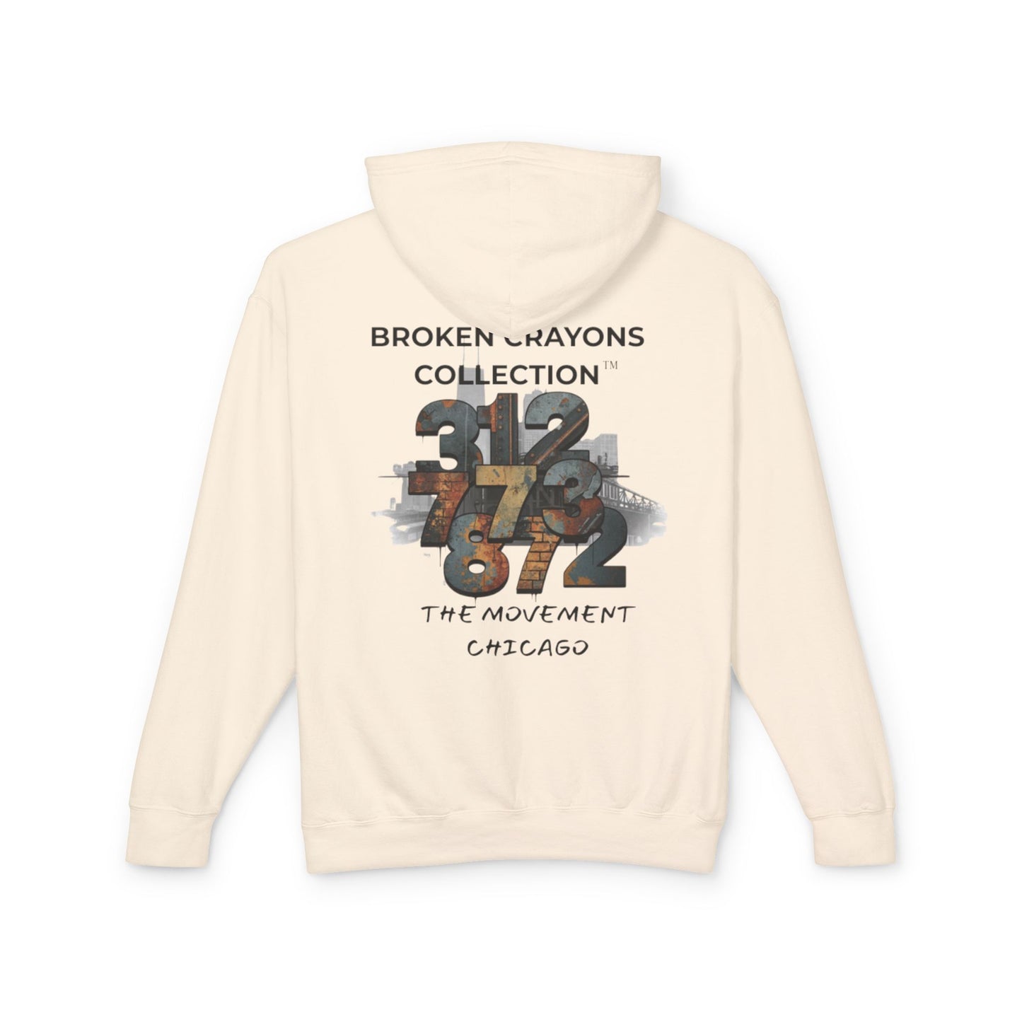 Broken Crayons Collection™ Chicago Hoodie – 312/773/872 Area Code Design