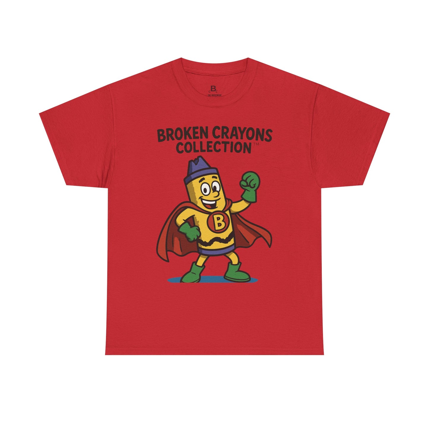 Broken Crayons Cartoon Tee, Fun Graphic T-Shirt, Kids Gift, Superhero Shirt, Unique Birthday Present, Inspirational Style