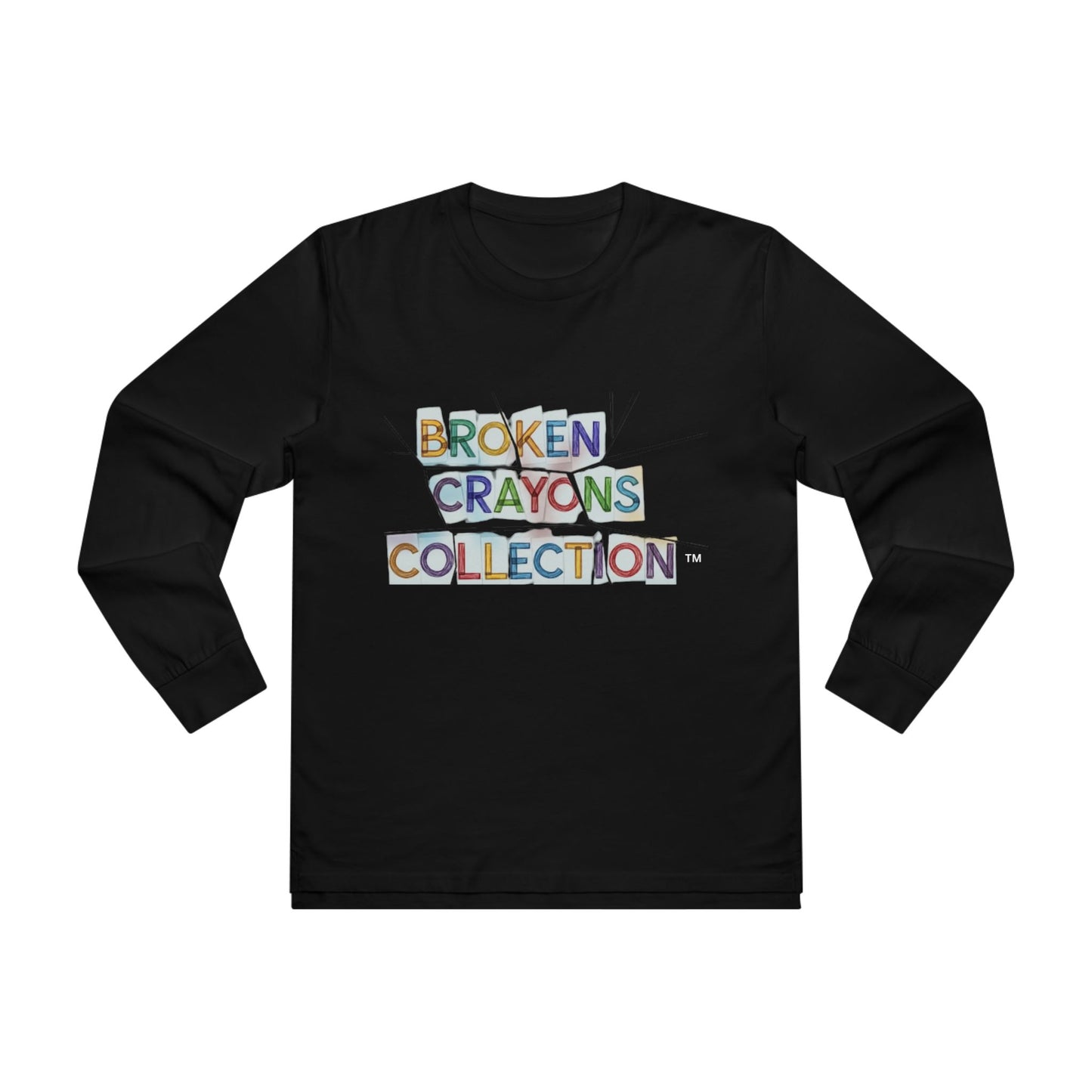 Broken Crayons Long sleeve Tee - Creativity, Self-Expression, Art Lover Gift, Motivational Shirt, Casual Wear, Gallery Event