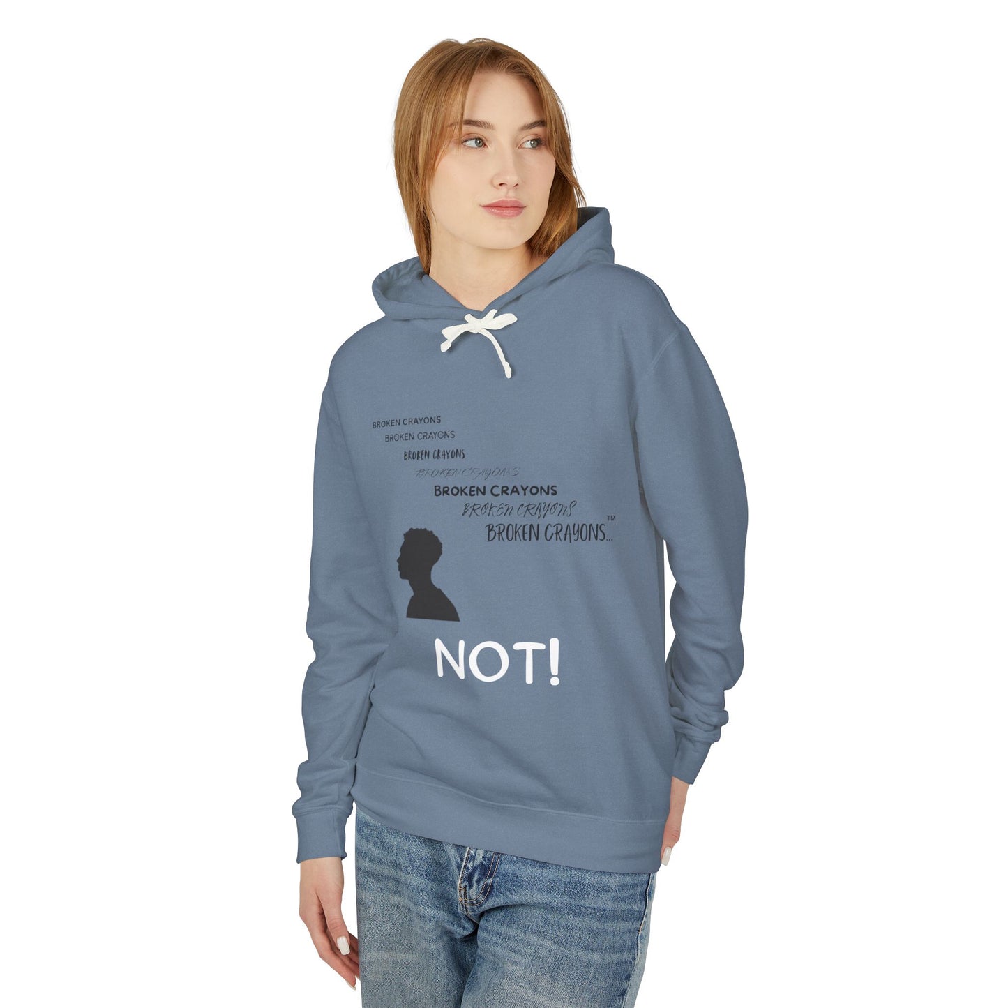 Broken Crayons™ “NOT!” Statement Hoodie – Empowerment Apparel for Men