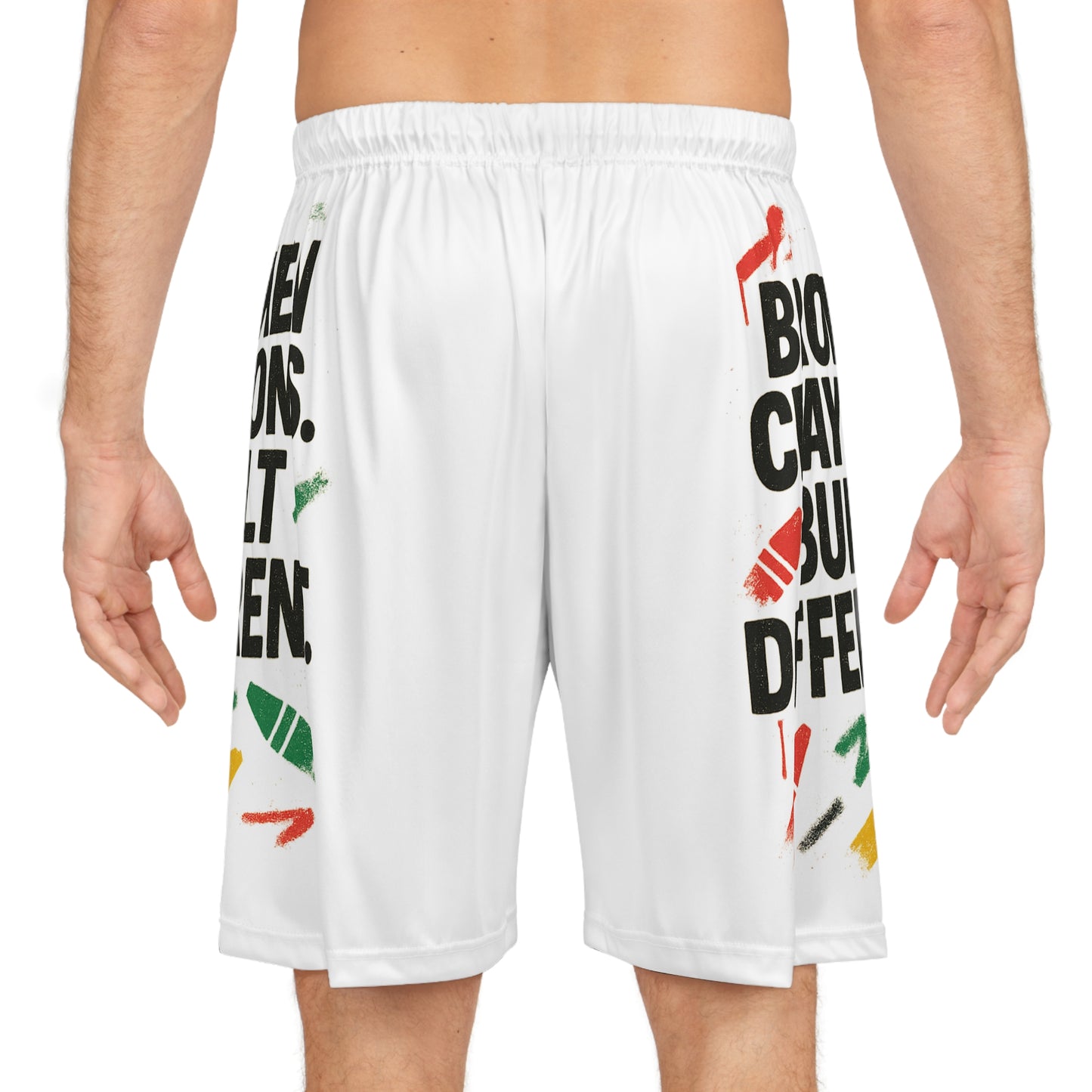 Broken Crayons™ Built Different Basketball Shorts – Empowerment Sportswear