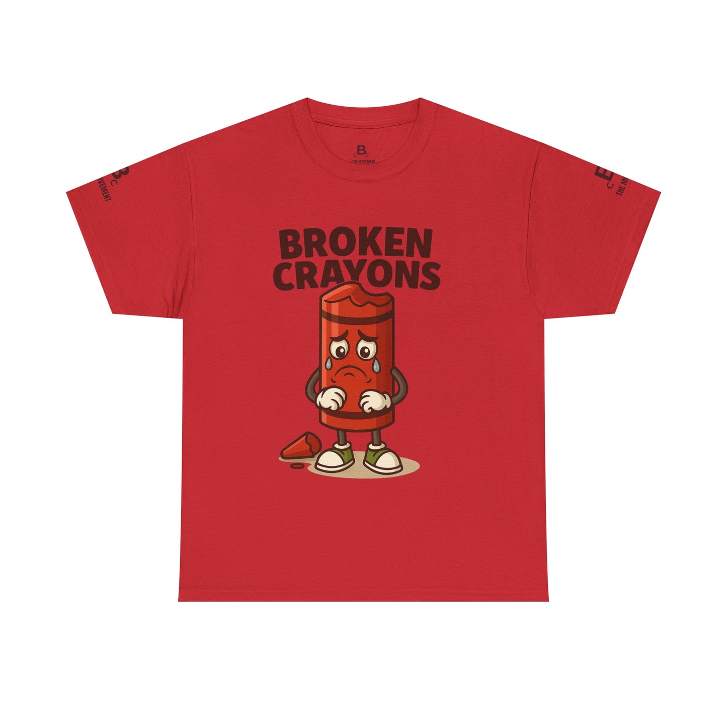 Broken Crayons Unisex Heavy Cotton Tee - Educational Graphic T-Shirt, Gift for Teachers, Kids Apparel, Fun Learning Shirt, Back to School