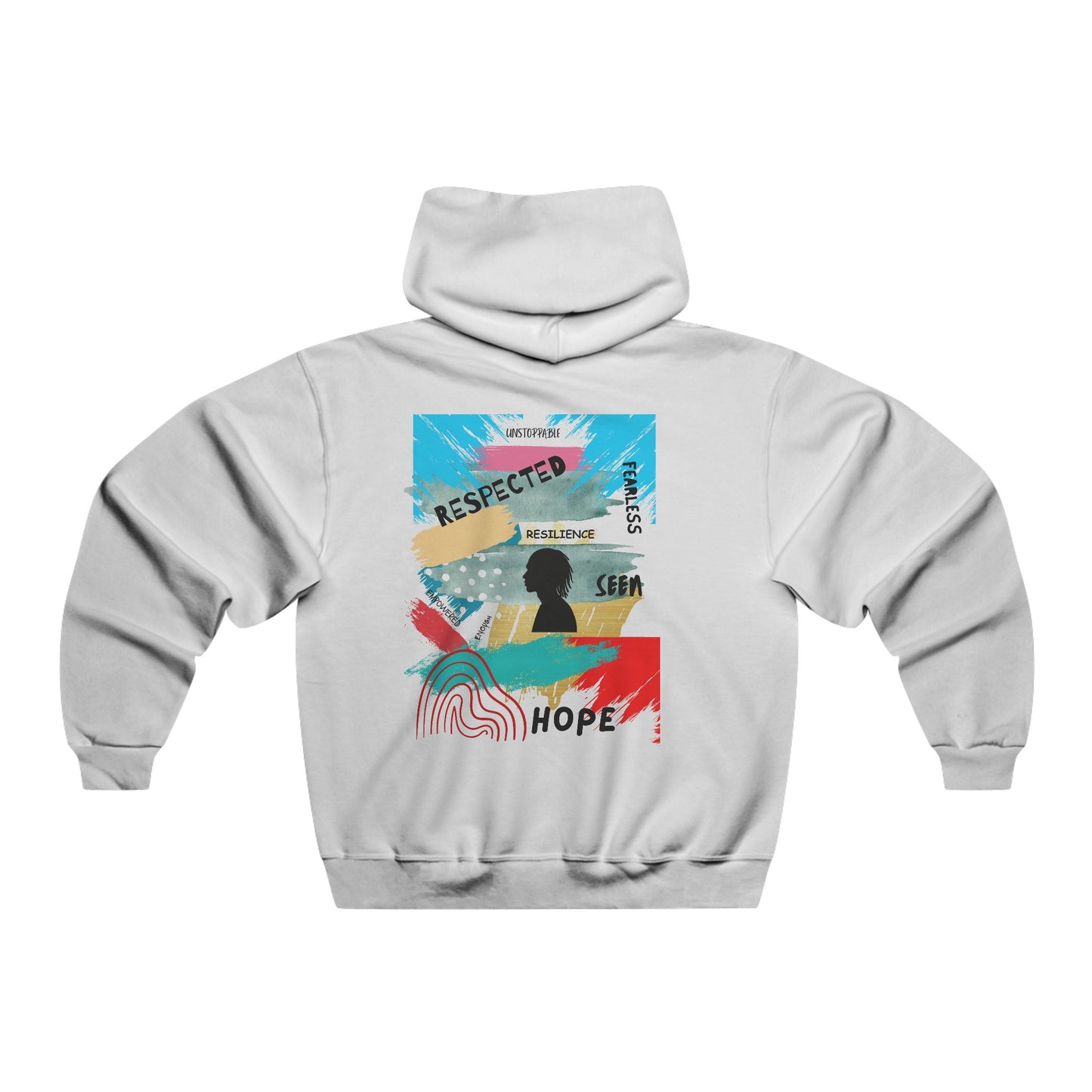 Inspirational Graphic Hoodie for Men's Casual Wear, Cozy Sweatshirt, Gift for Him, Motivational Apparel, Layering Piece, Hope Theme