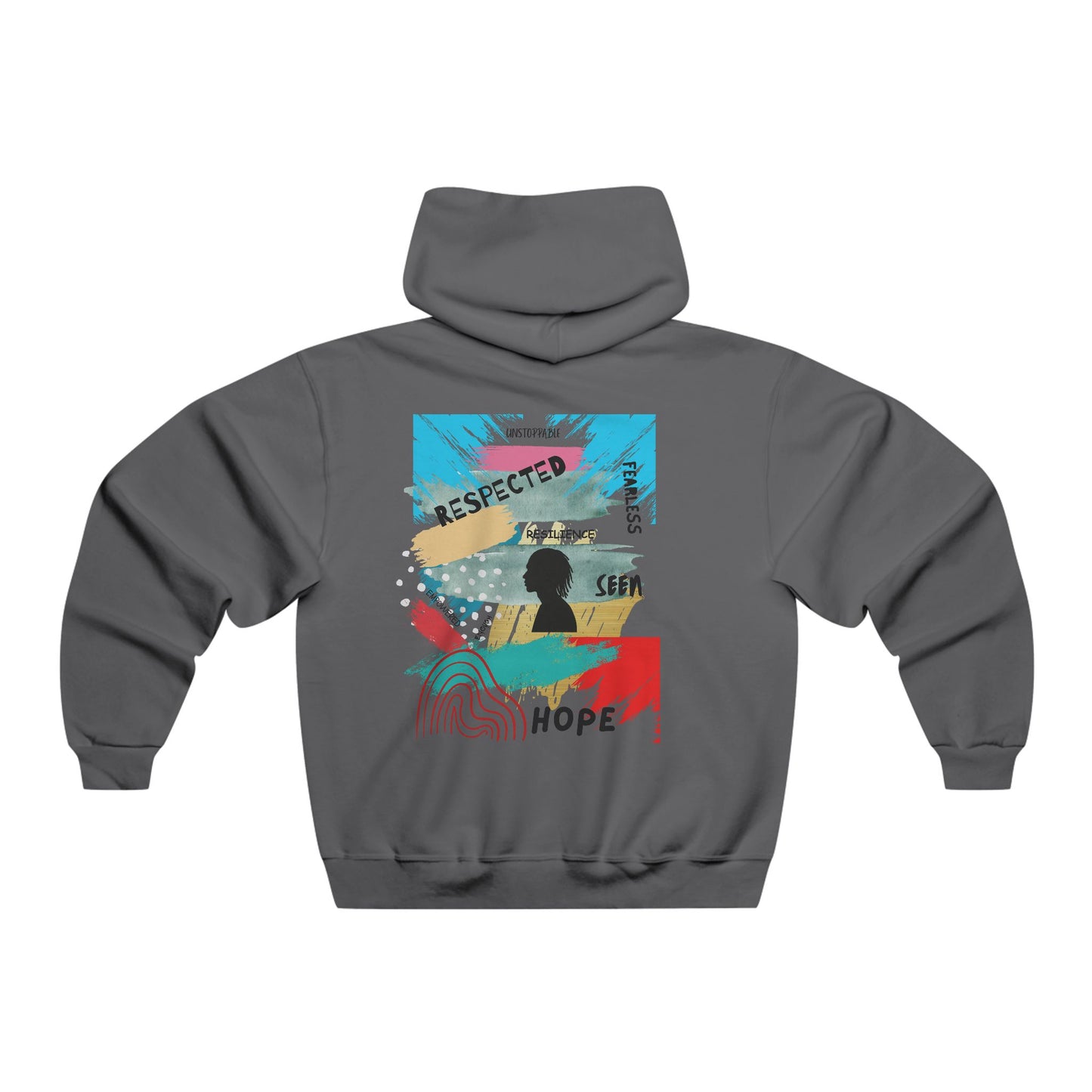 Inspirational Graphic Hoodie for Men's Casual Wear, Cozy Sweatshirt, Gift for Him, Motivational Apparel, Layering Piece, Hope Theme