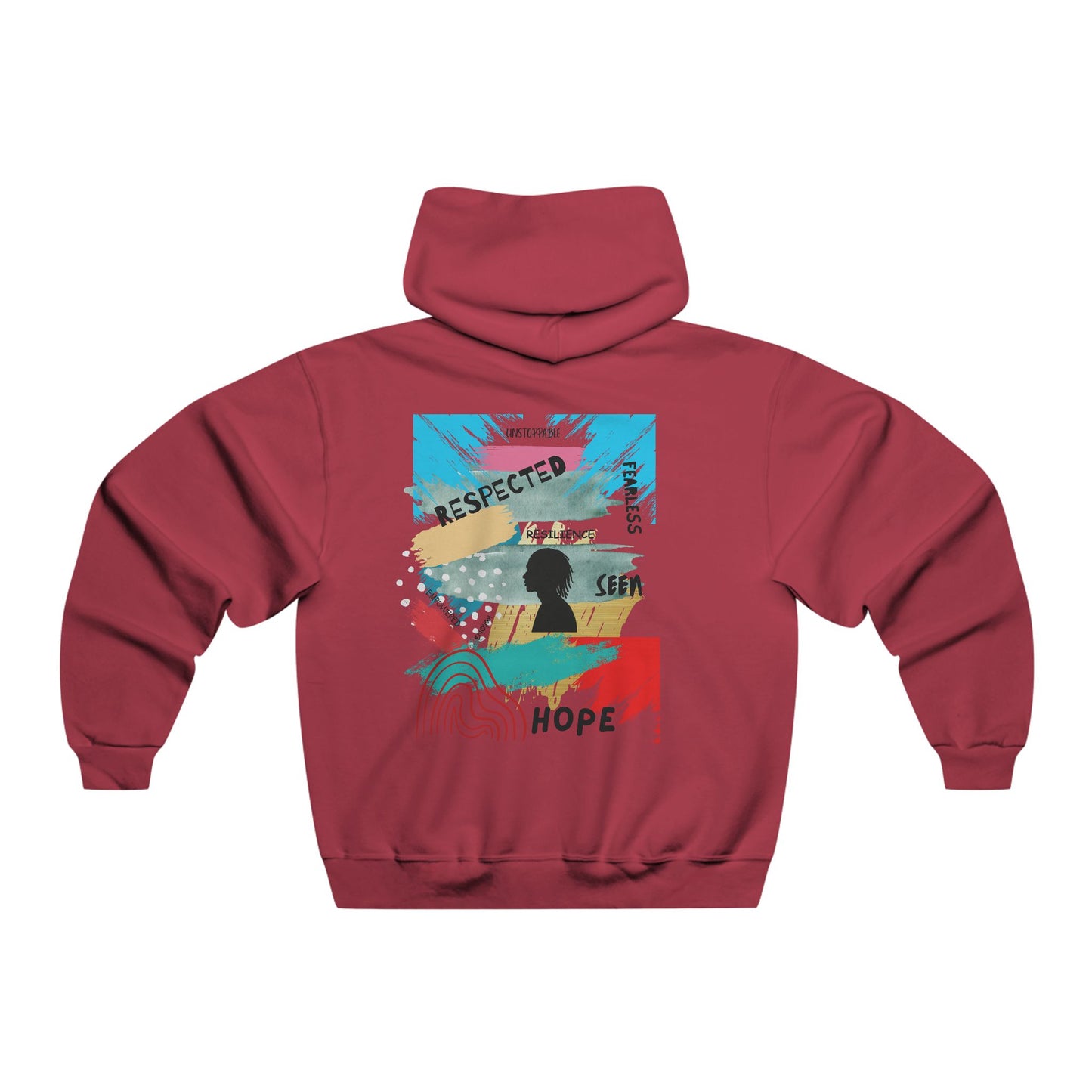 Inspirational Graphic Hoodie for Men's Casual Wear, Cozy Sweatshirt, Gift for Him, Motivational Apparel, Layering Piece, Hope Theme