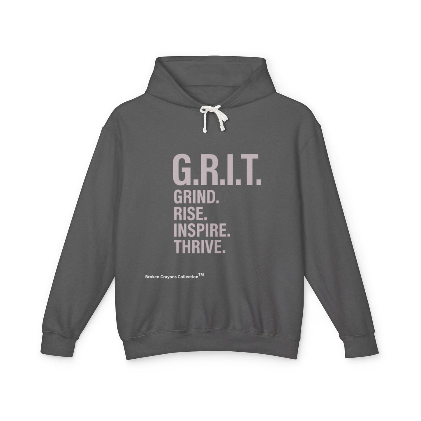 G.R.I.T. Hoodie – Grind. Rise. Inspire. Thrive. | Broken Crayons Collection™ Empowerment Apparel