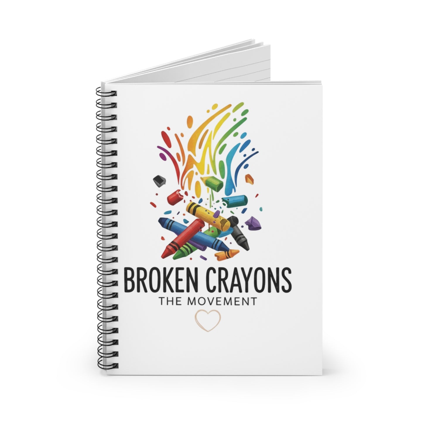 Broken Crayons Spiral Notebook – Empowerment Journal for Boys of Color | Gritty, Bold, Affirming