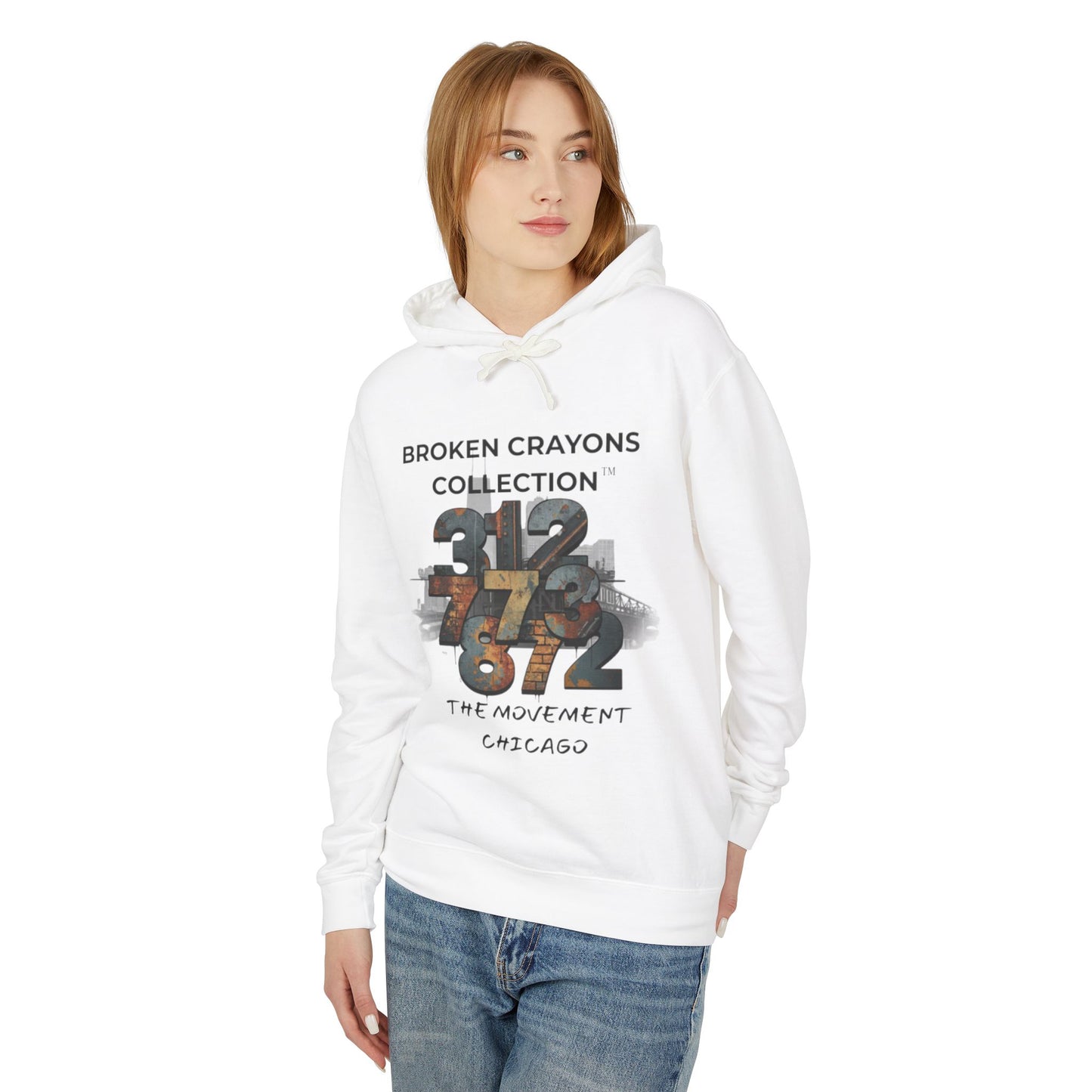 Broken Crayons Collection™ Chicago Hoodie – 312/773/872 Area Code Design