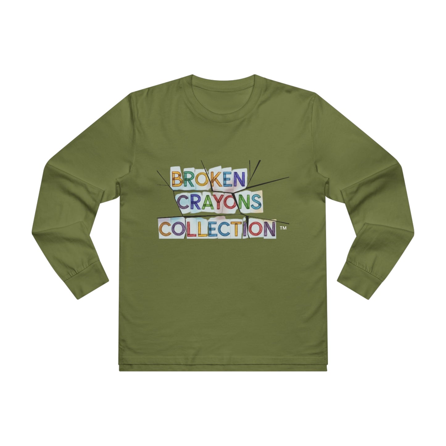 Broken Crayons Long sleeve Tee - Creativity, Self-Expression, Art Lover Gift, Motivational Shirt, Casual Wear, Gallery Event