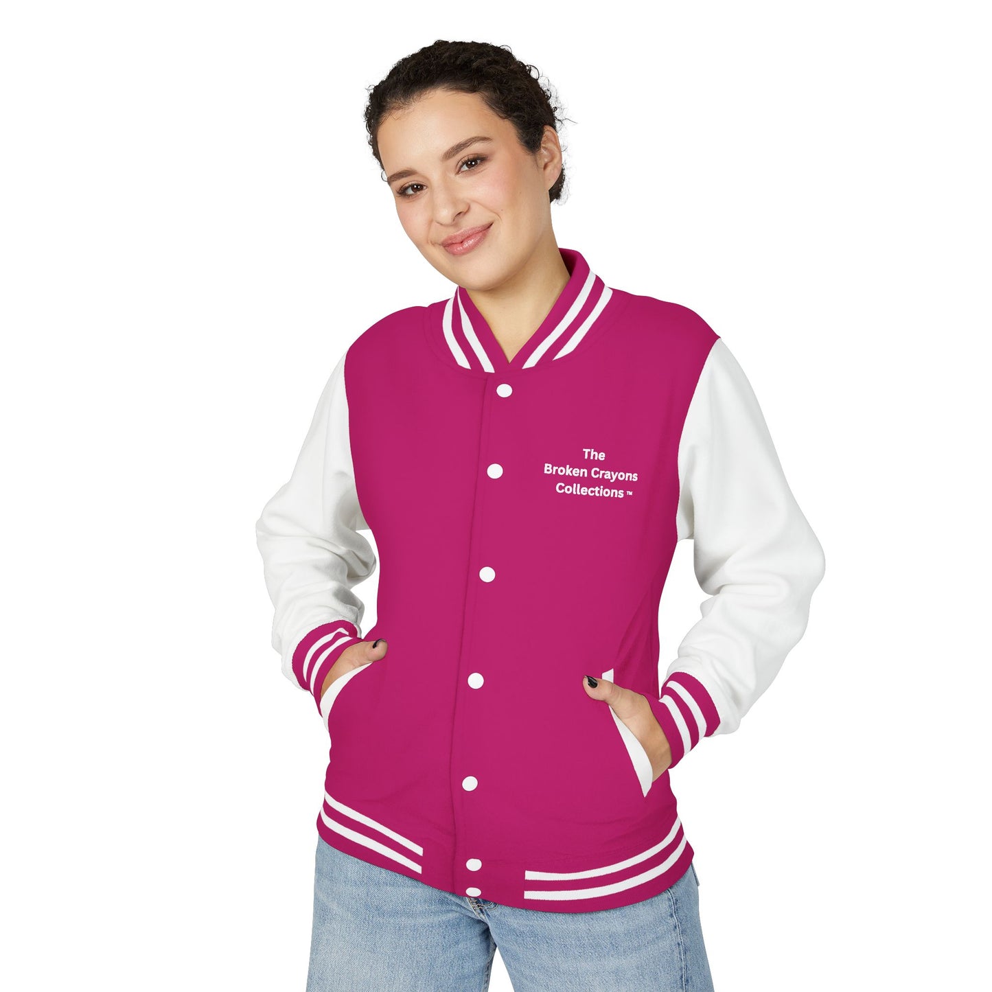 Broken Crayons™ Built Different Varsity Jacket – Empowerment Streetwear