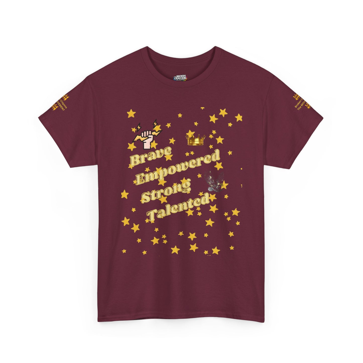 Brave, Empowered, Strong, Talented Stars Tee - Broken Crayons The Movement"