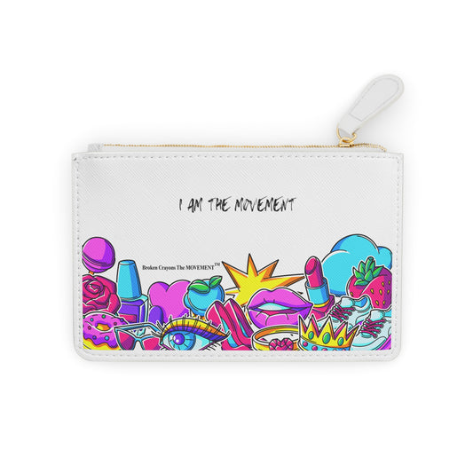 I AM THE MOVEMENT" Zippered Pouch – Bold, Empowering Accessory | Broken Crayons™