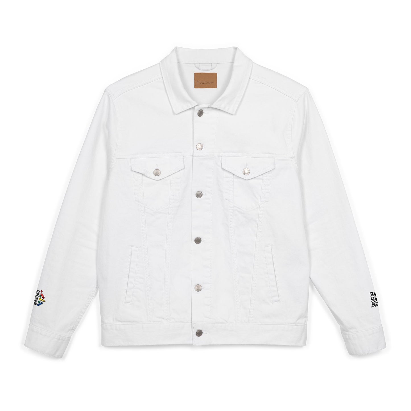 Broken Crayons™ Denim Jacket – Bold Statement Piece for Boys of Color