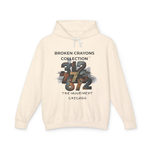Broken Crayons Collection™ Chicago Hoodie – 312/773/872 Area Code Design
