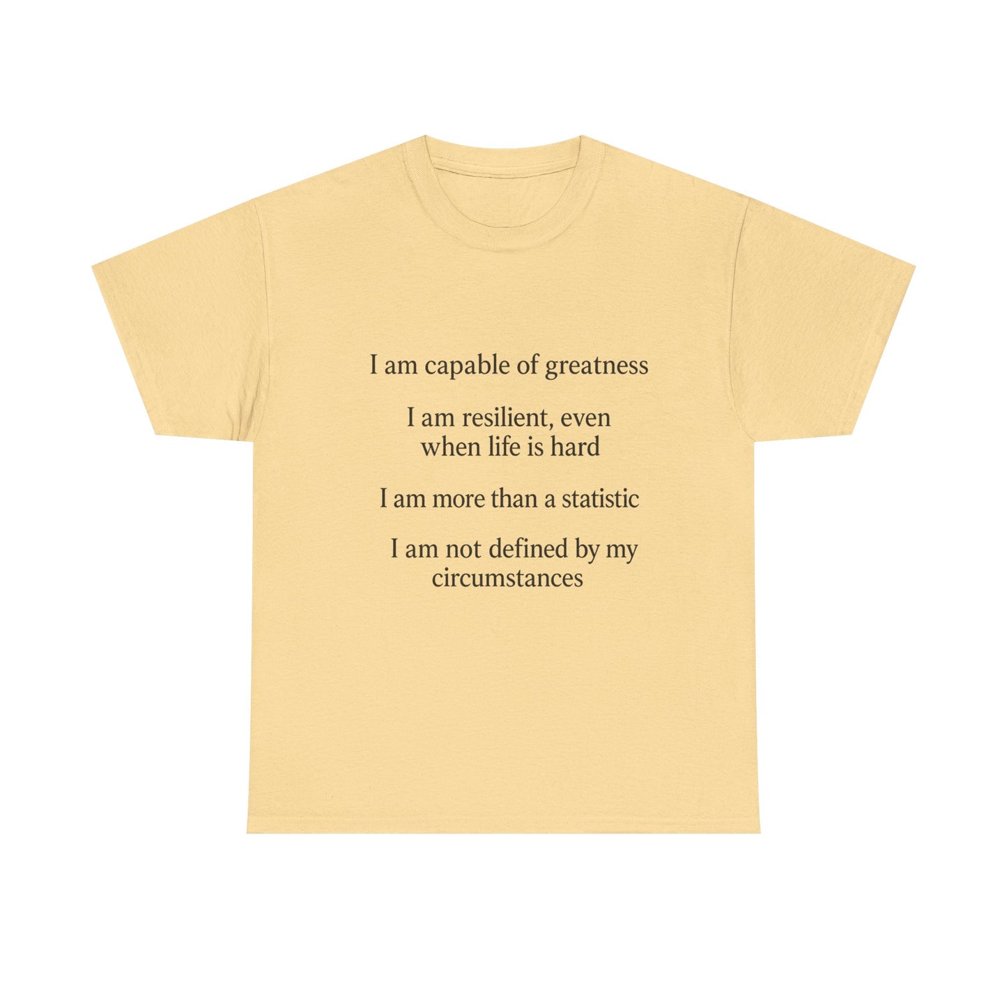 Inspirational Quote Tee for Personal Growth, Motivational T-Shirt, Unisex Affirmation Shirt, Gift for Students, Positive Vibes Apparel