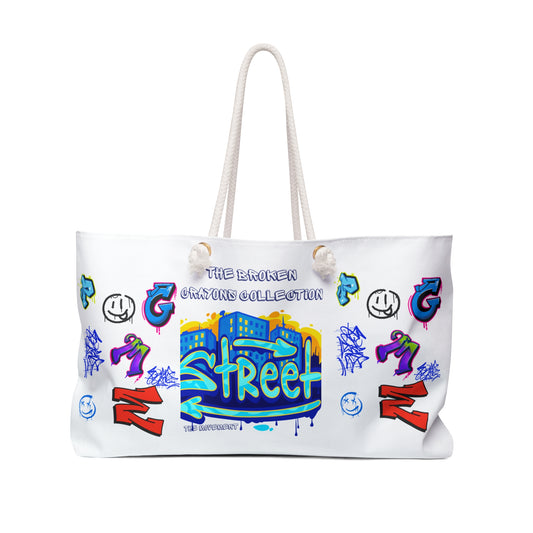 Broken Crayons Collection "Street" Graffiti Art Beach Bag | Oversized Tot