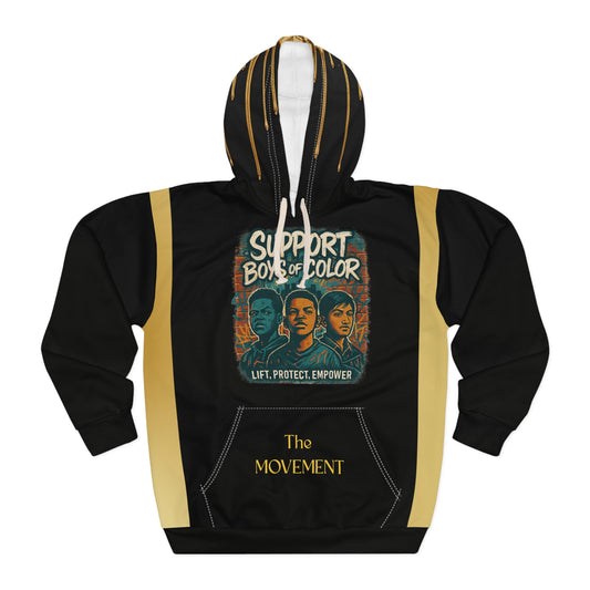 Broken Crayons Collection Support Boys of Color Unisex Pullover Hoodie | Empowerment, Streetwear, Black History Month, Social Justice