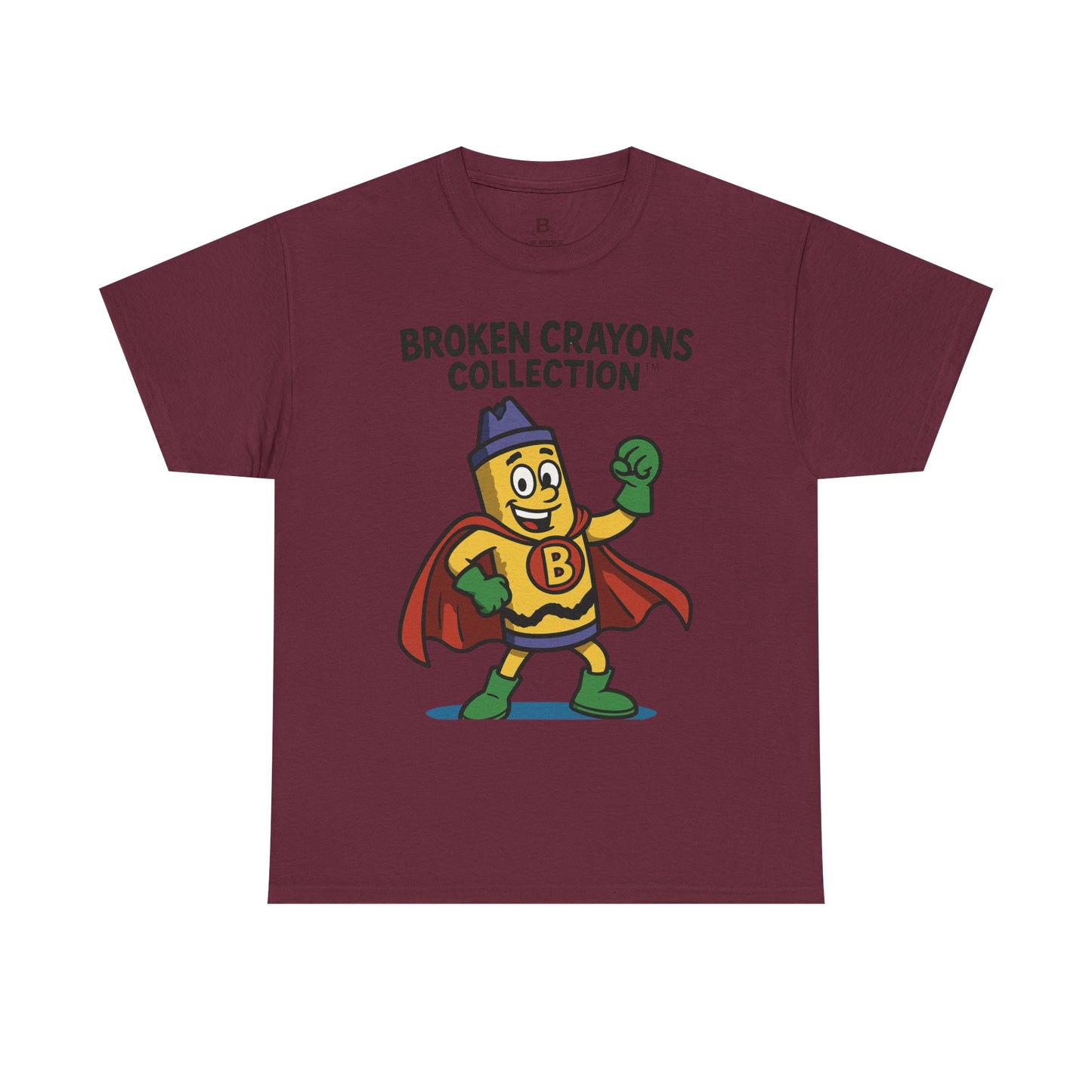 Broken Crayons Cartoon Tee, Fun Graphic T-Shirt, Kids Gift, Superhero Shirt, Unique Birthday Present, Inspirational Style
