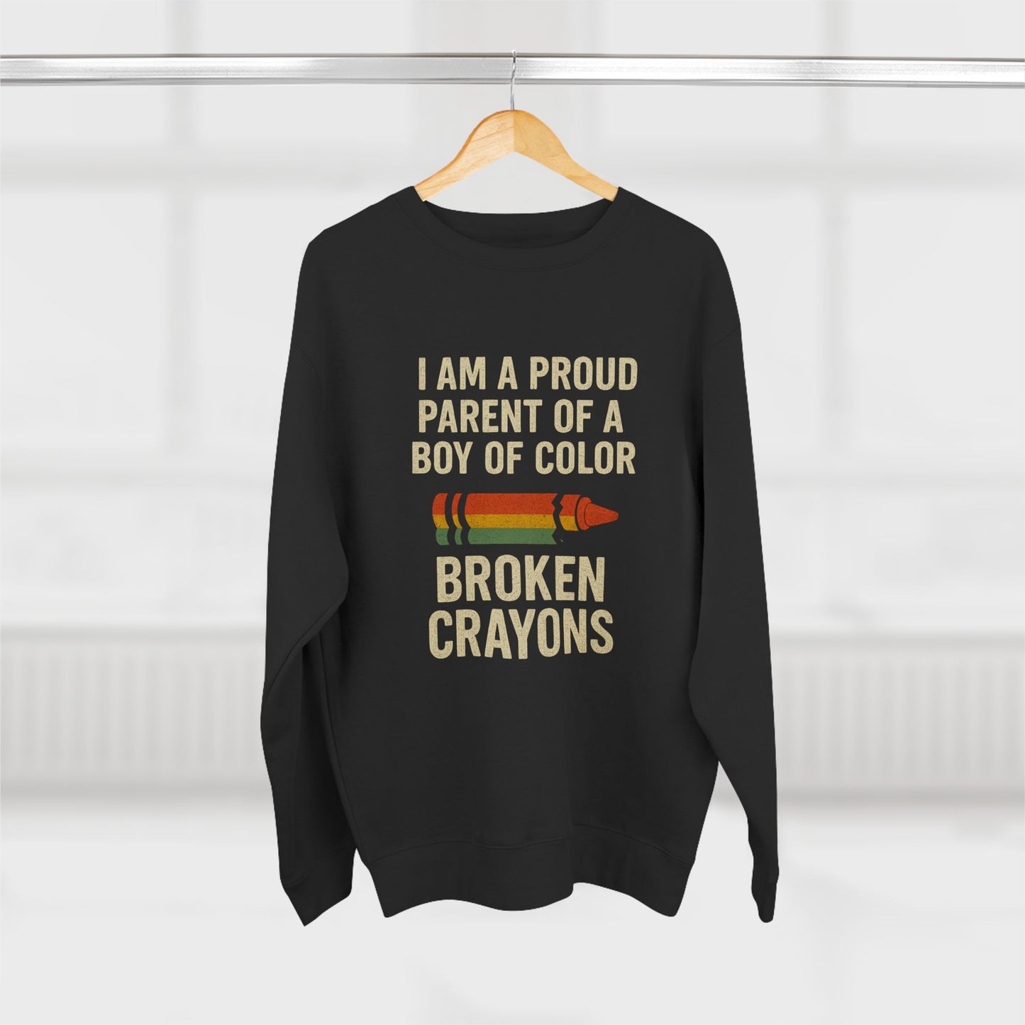 Proud Parent Sweatshirt, Unisex Crewneck Sweater, Unique Gift, Kid's Pride Apparel, Colorful Family Love, Warmth and Comfort