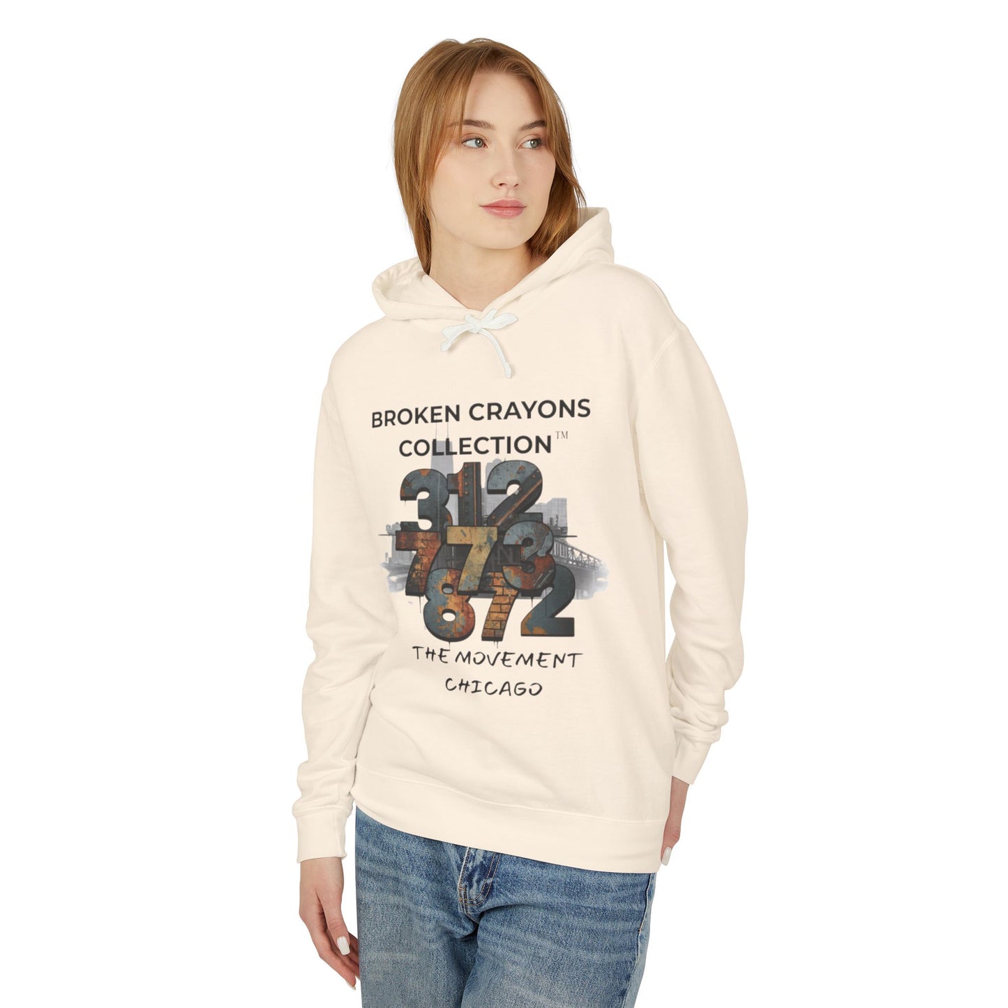 Broken Crayons Collection™ Chicago Hoodie – 312/773/872 Area Code Design