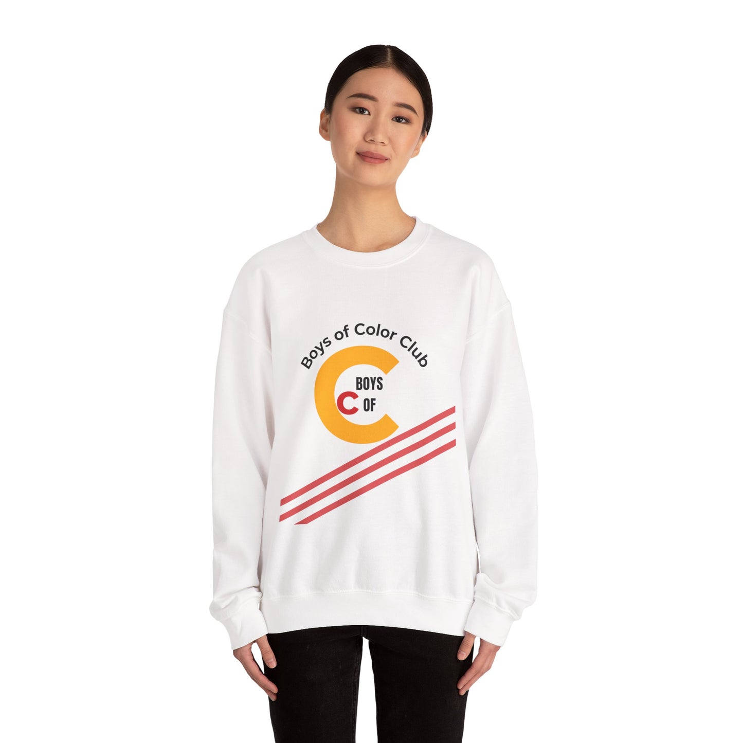 Boys of Color Club Sweatshirt | The Broken Crayons Collection, Activism Apparel, Cozy Layering