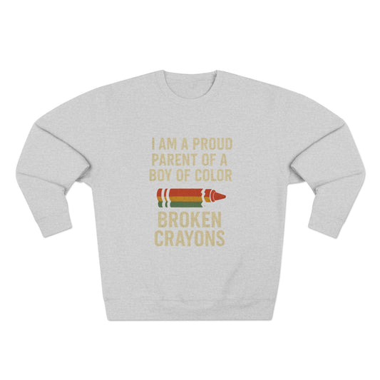 Proud Parent Sweatshirt, Unisex Crewneck Sweater, Unique Gift, Kid's Pride Apparel, Colorful Family Love, Warmth and Comfort