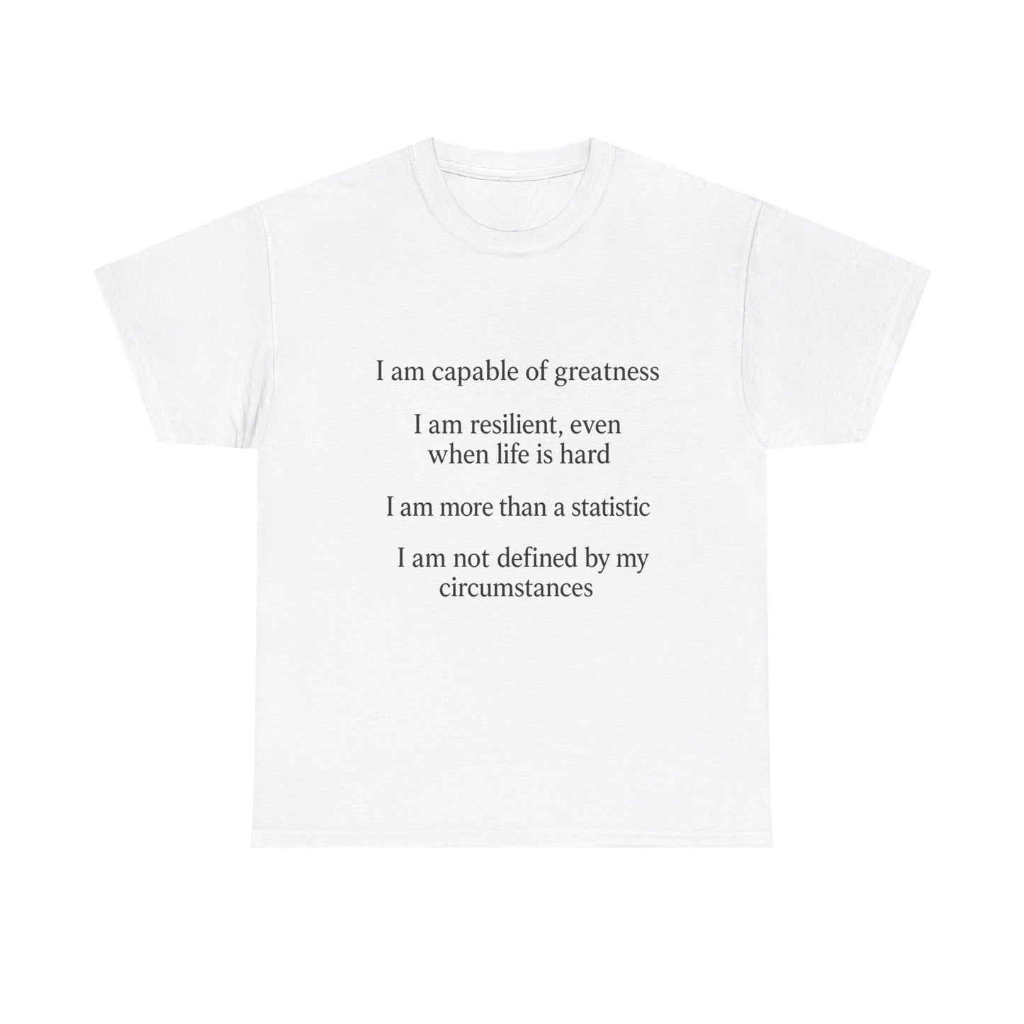 Inspirational Quote Tee for Personal Growth, Motivational T-Shirt, Unisex Affirmation Shirt, Gift for Students, Positive Vibes Apparel