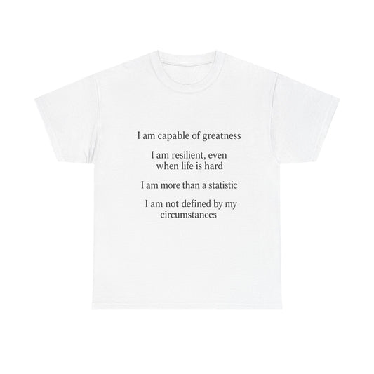 Inspirational Quote Tee for Personal Growth, Motivational T-Shirt, Unisex Affirmation Shirt, Gift for Students, Positive Vibes Apparel