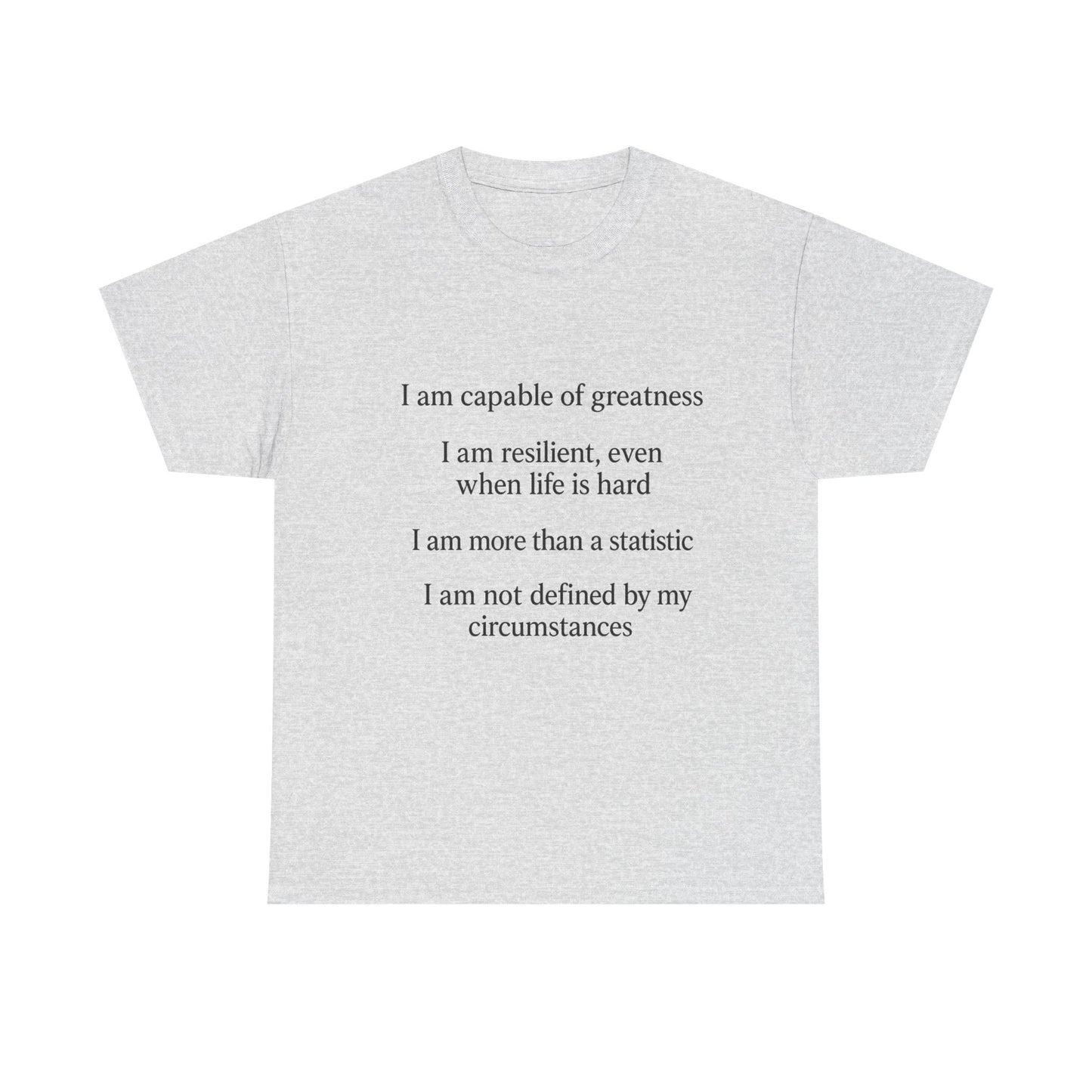 Inspirational Quote Tee for Personal Growth, Motivational T-Shirt, Unisex Affirmation Shirt, Gift for Students, Positive Vibes Apparel