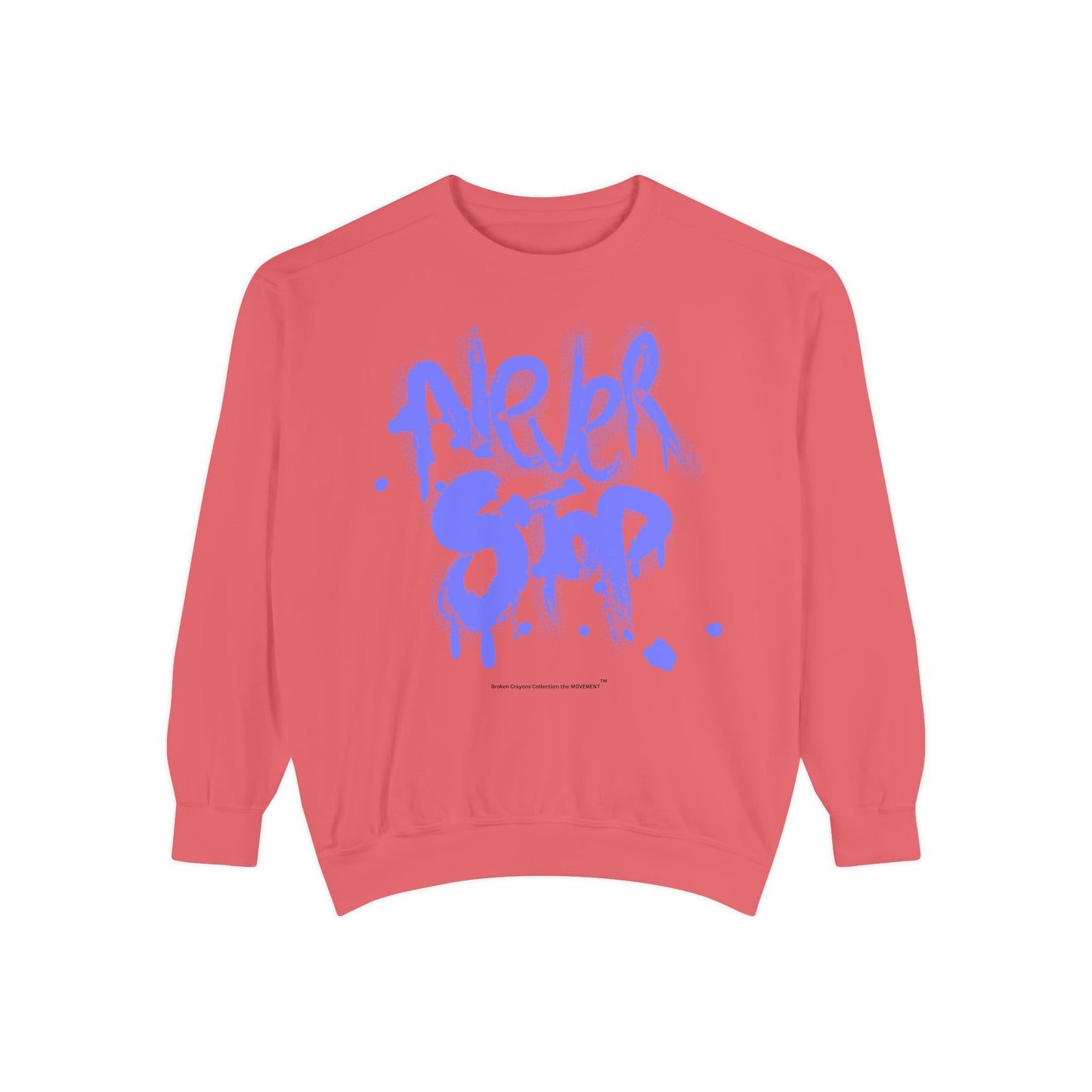 Never Stop Graffiti Sweatshirt – Bold Streetwear for Relentless Creators