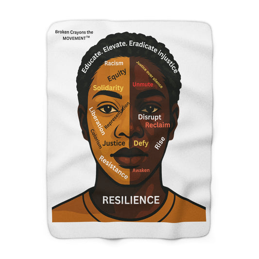 Resilience Blanket – Split Face Design for Empowerment & Comfort | Broken Crayons the MOVEMENT