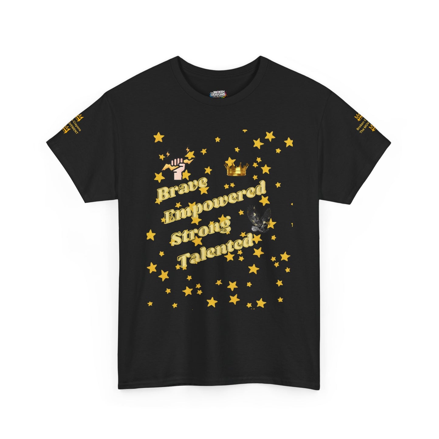 Brave, Empowered, Strong, Talented Stars Tee - Broken Crayons The Movement"