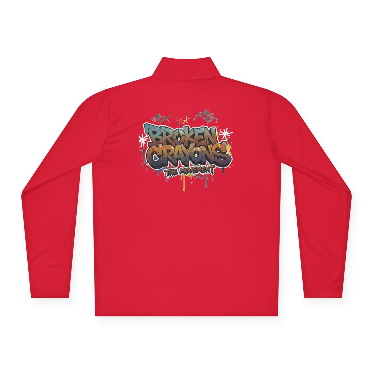 Broken Crayons Collection™ Graffiti Quarter-Zip Pullover – Urban Streetwear, Motivational & Comfortable Fit