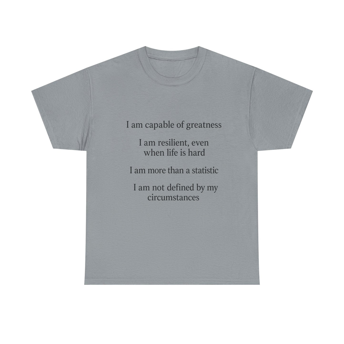 Inspirational Quote Tee for Personal Growth, Motivational T-Shirt, Unisex Affirmation Shirt, Gift for Students, Positive Vibes Apparel