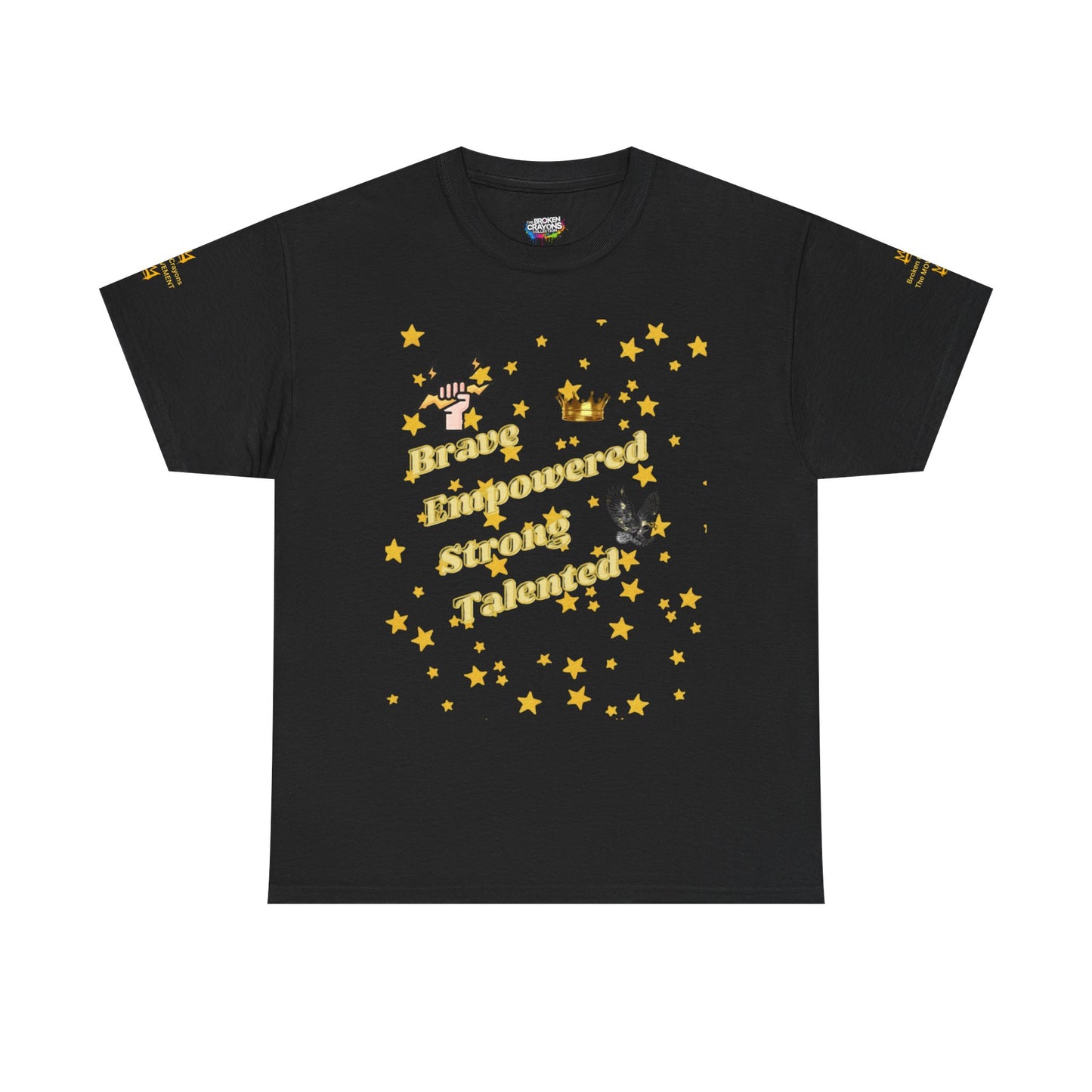 Brave, Empowered, Strong, Talented Stars Tee - Broken Crayons The Movement"