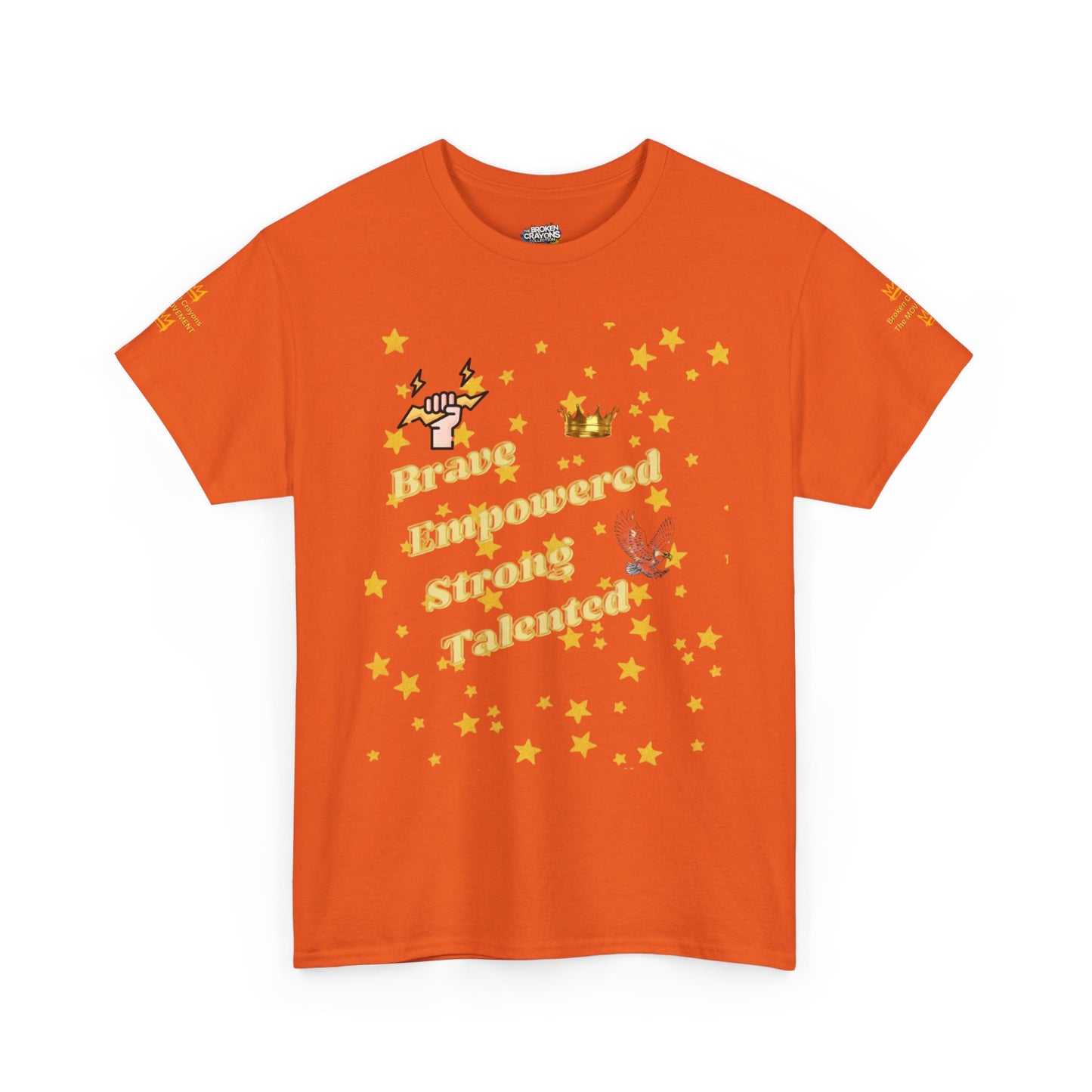 Brave, Empowered, Strong, Talented Stars Tee - Broken Crayons The Movement"