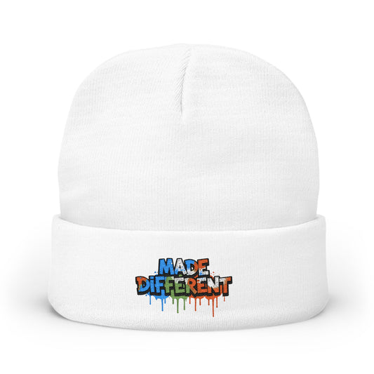 Embroidered Knit Beanie - Made Different, The Broken Crayons Collection