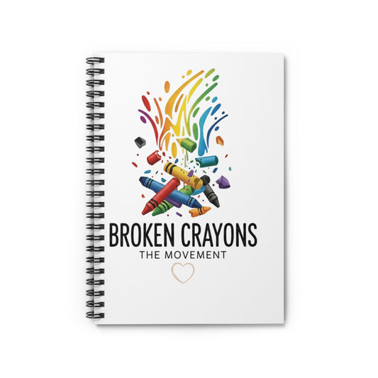 Broken Crayons Spiral Notebook – Empowerment Journal for Boys of Color | Gritty, Bold, Affirming