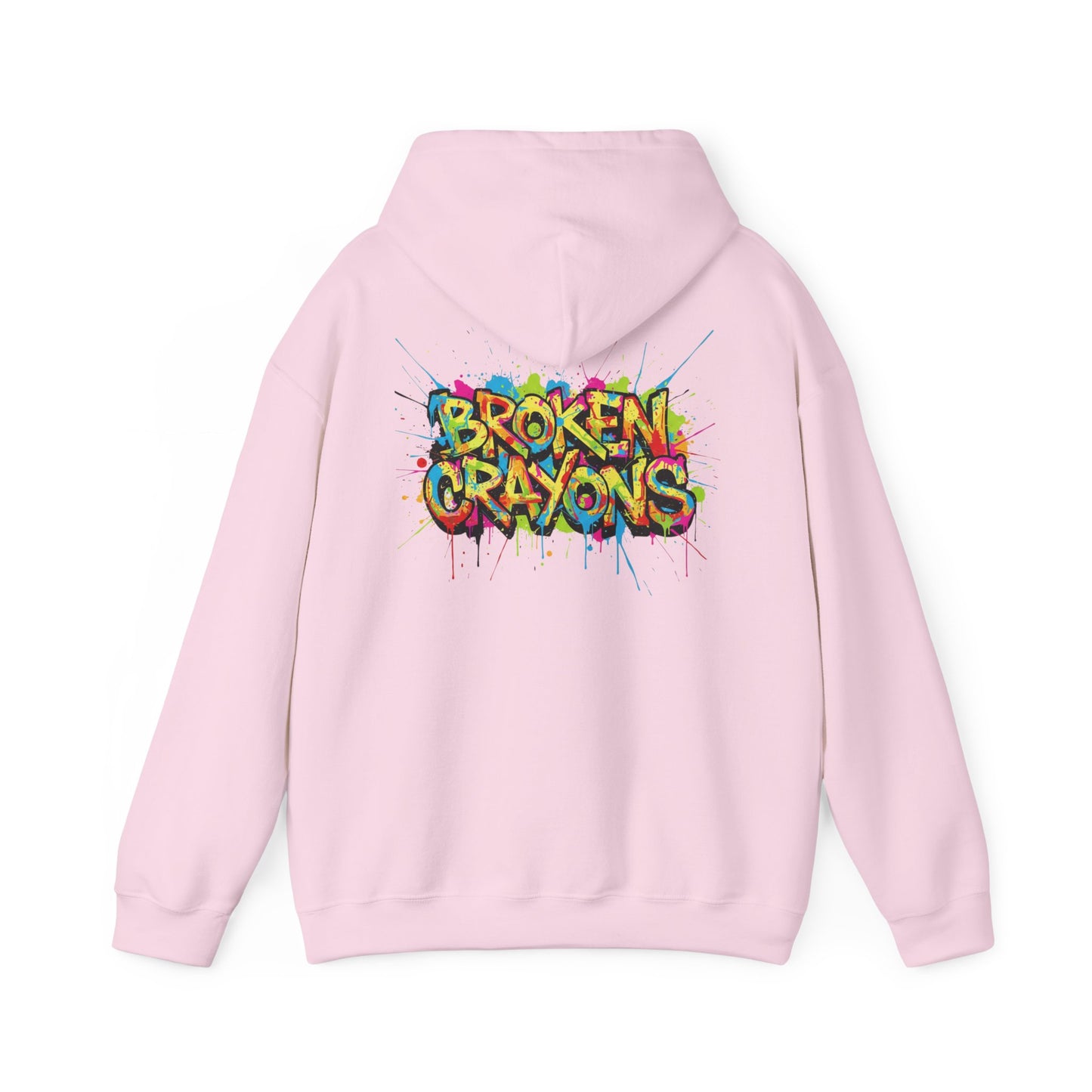The Movement Pink Hoodie - Front & Back Design | Broken Crayons