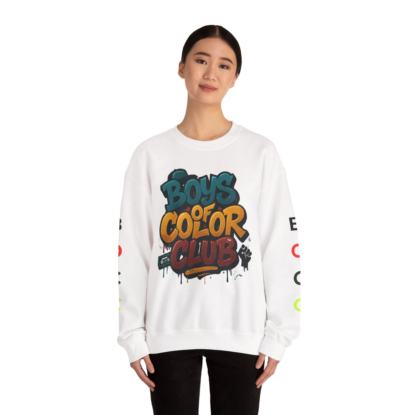 Broken Crayons Collection -Boys of Color Club Sweatshirt - Unisex Heavy Blend™ Crewneck