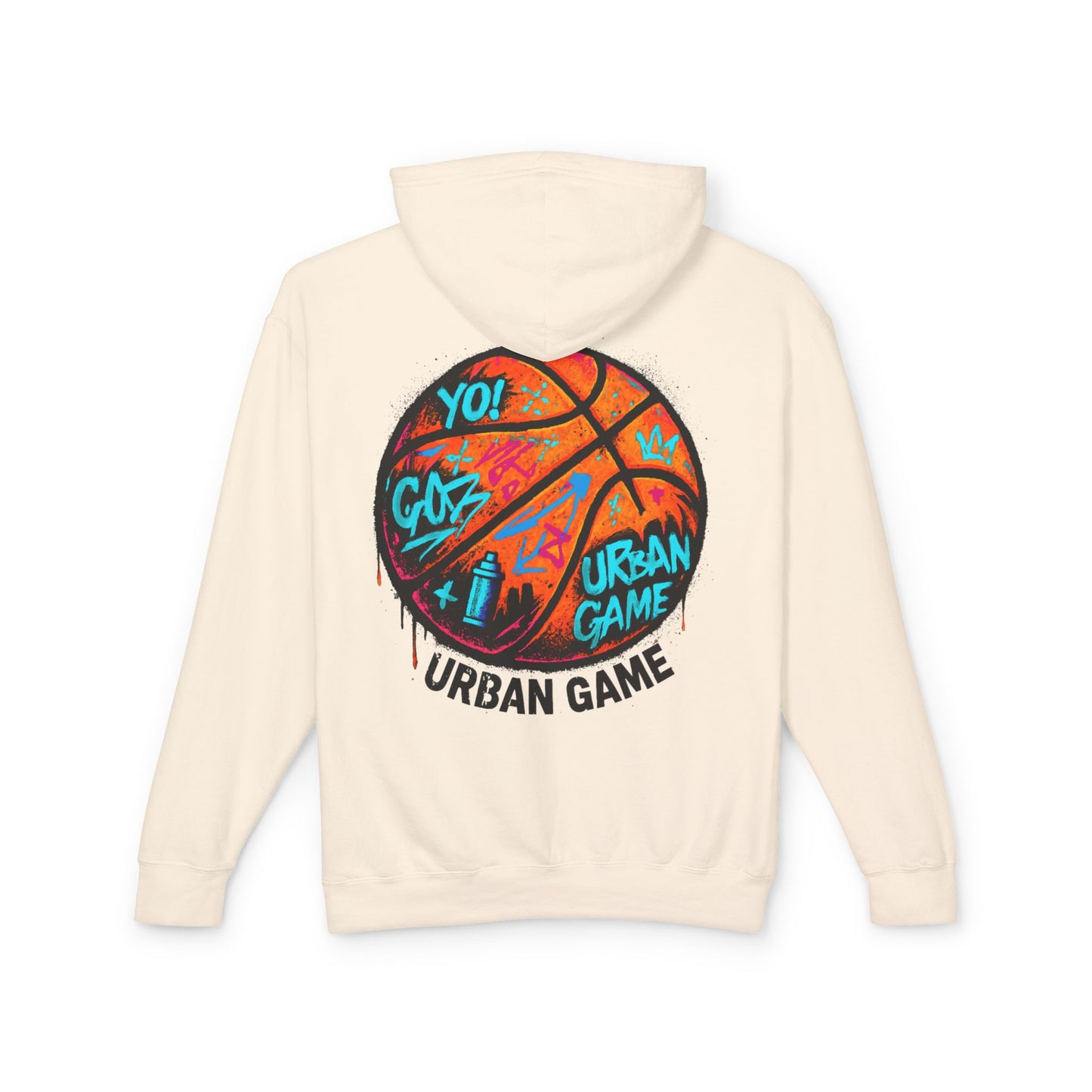 Broken Crayons Collection"Street Flight" Urban Graffiti Basketball Hoodie | Unisex Sweatshirt