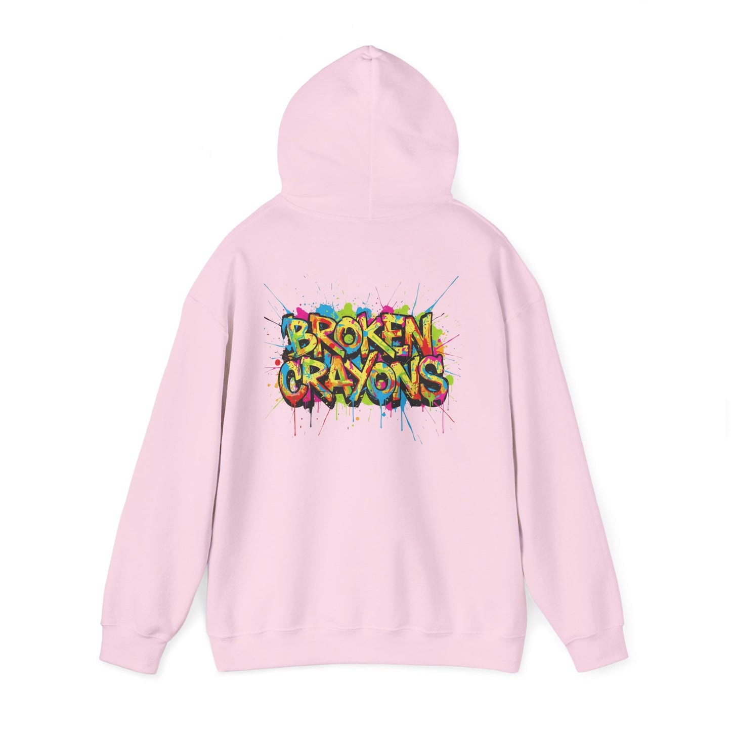 The Movement Pink Hoodie - Front & Back Design | Broken Crayons