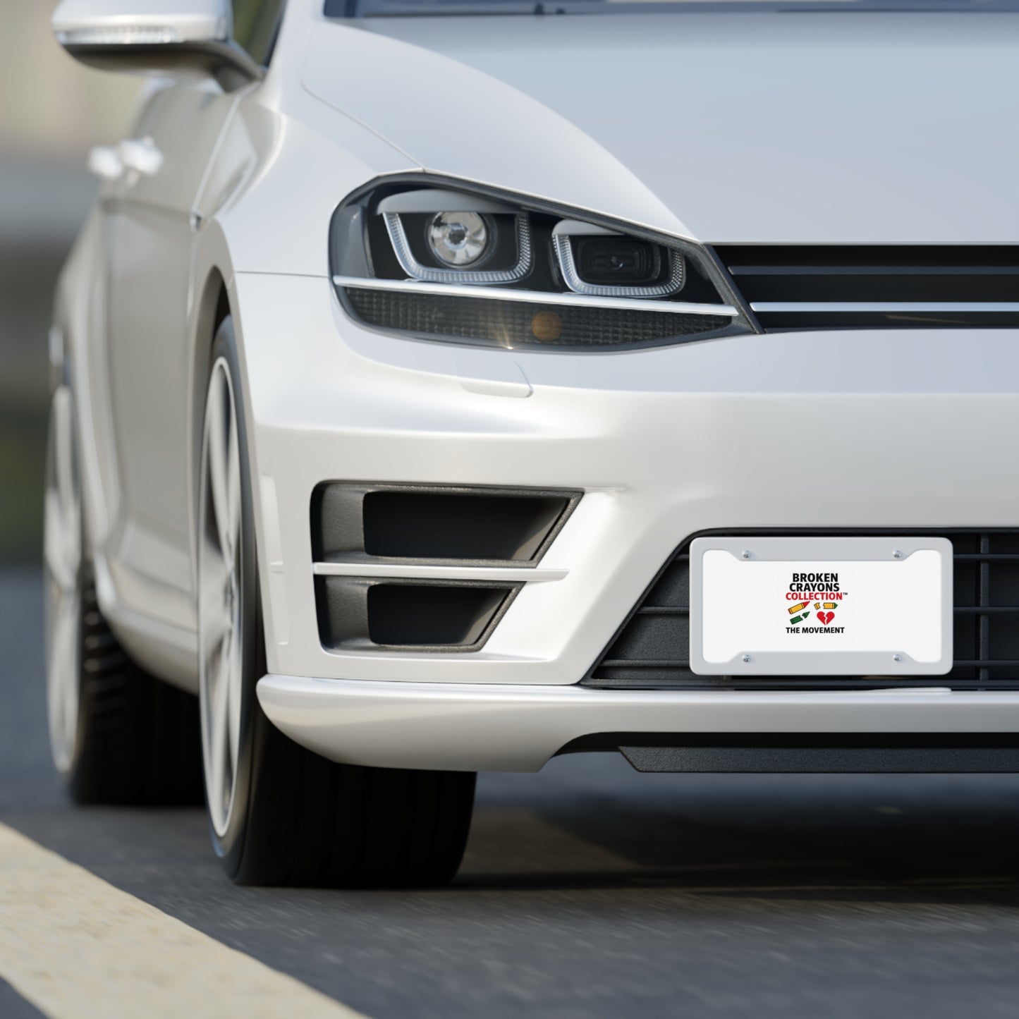 Broken Crayons Collection™ License Plate | Pan-African Empowerment | THE MOVEMENT